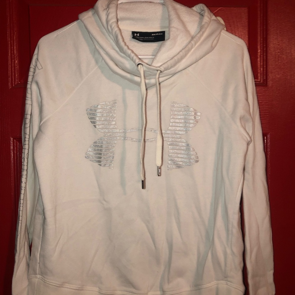 Adidas White LS Pullover Sweater S
